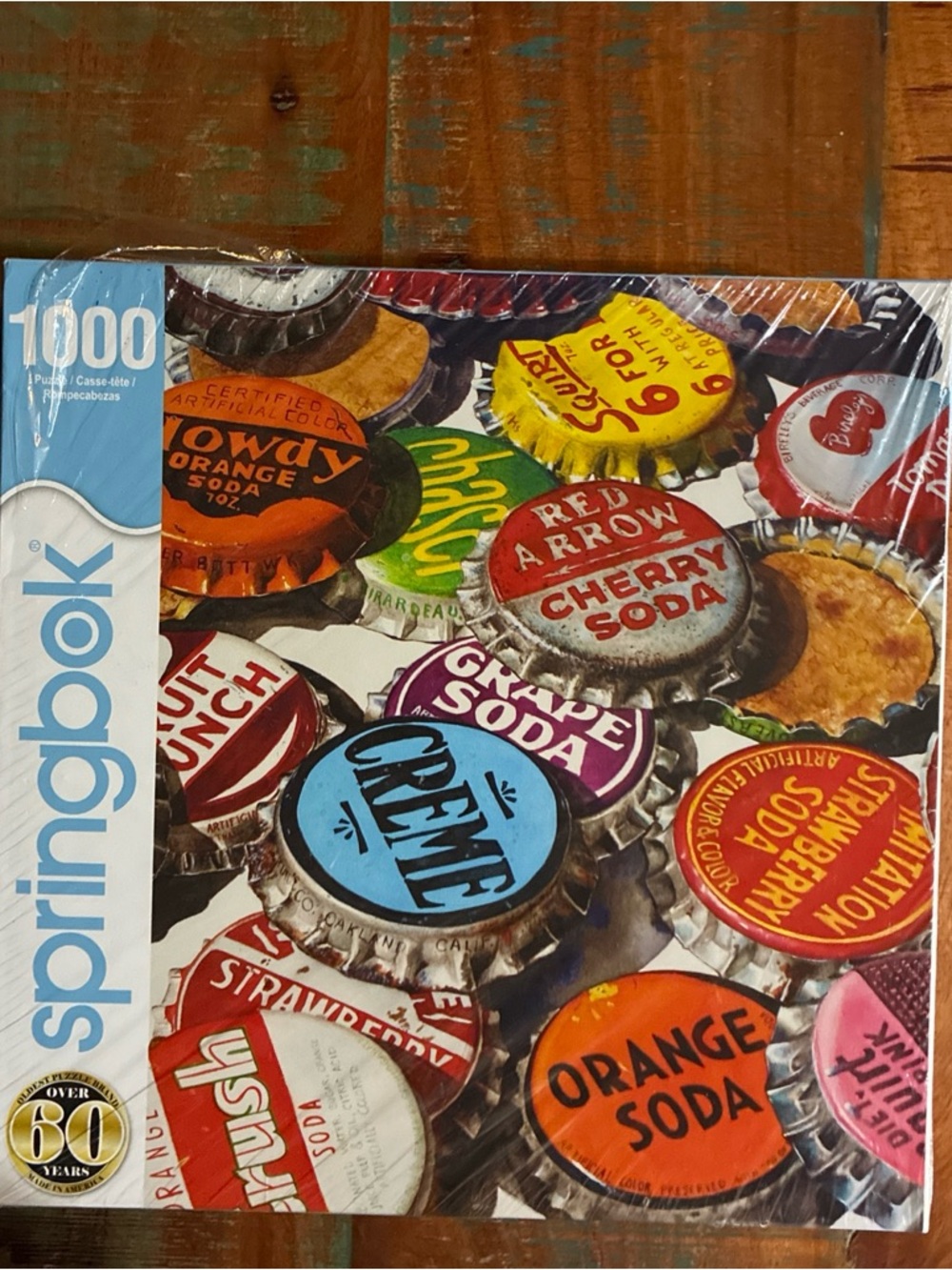 Springbok 1000pc Bottle Cap Soda Puzzle - Colorful Vintage Caps